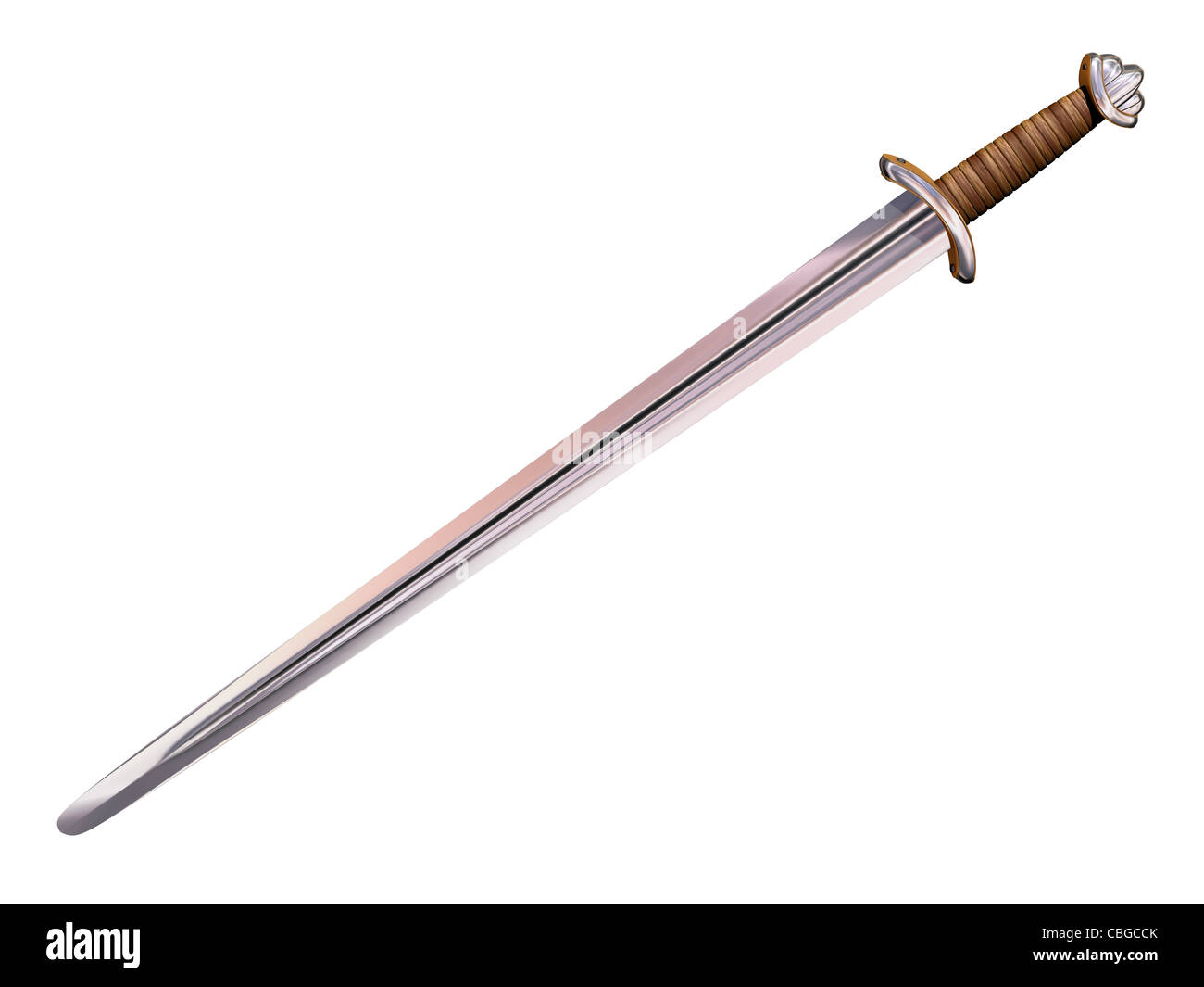 Illustration d'une longue épée Viking isolé Banque D'Images