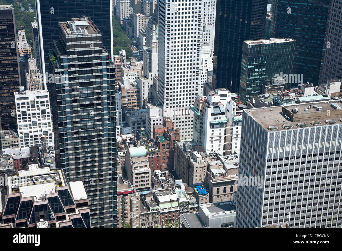 Divers bâtiments et gratte-ciel de Manhattan, full frame Banque D'Images