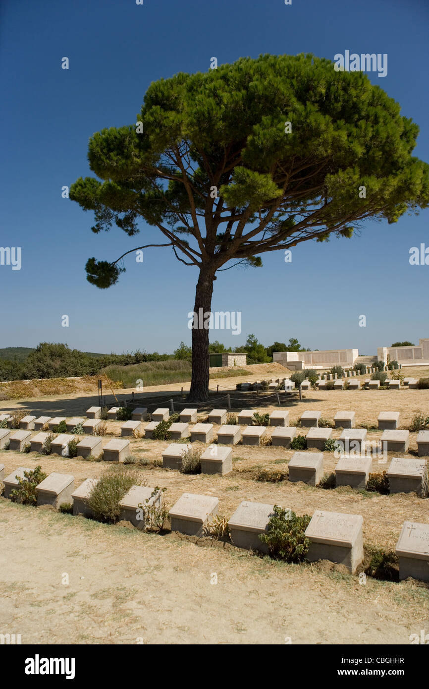 Lone Pine Memorial et Conmmonwealth War Graves Commission Cimetière dans le domaine de l'Anzac à Gallipoli Banque D'Images