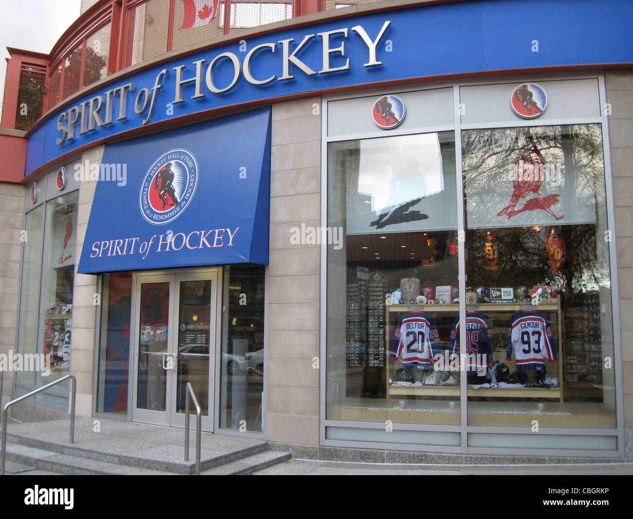 De LA RENOMMÉE DU HOCKEY, à Toronto. Restaurant attenant au musée. Photo Tony Gale Banque D'Images