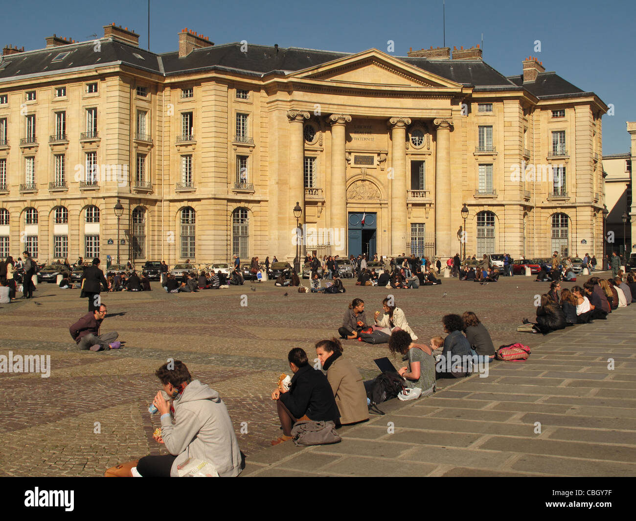 Faculte de Droit, Place du Panthéon, Quartier Latin,Paris,France,Falculty de droit Banque D'Images