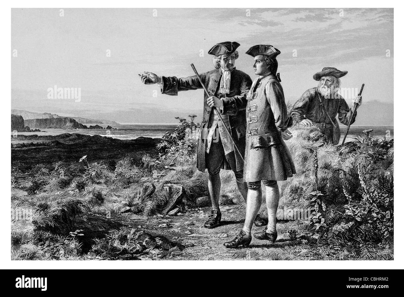 L'antiquaire de Kaim Kinprunes 1816 Sir Walter Scott archéologue historien amateur roman gothique trésor caché love romance Banque D'Images