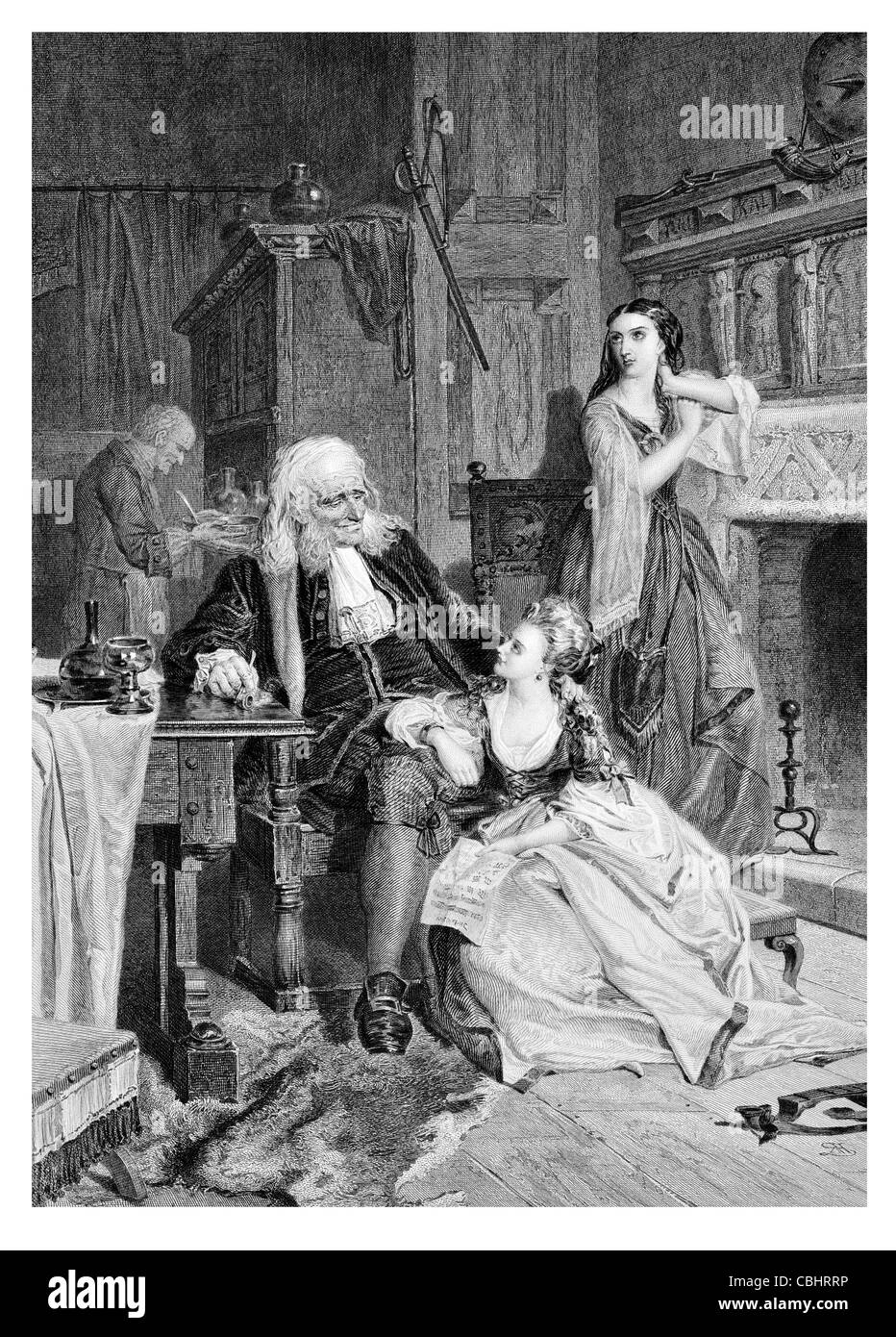 L'Udaller Pirate accueil Magnus Troil et sa famille et la famille propriétaire allodial Banque D'Images