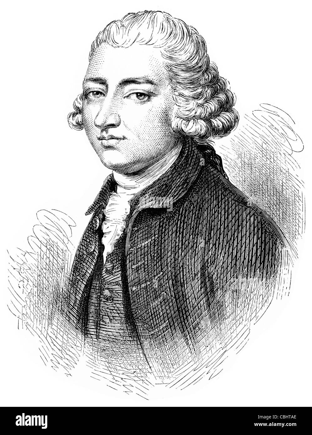 Edmund Burke 1729 1797 plus d'un orateur de l'auteur philosophe théoricien politique Chambre des communes parti Whig Révolution Américaine Banque D'Images