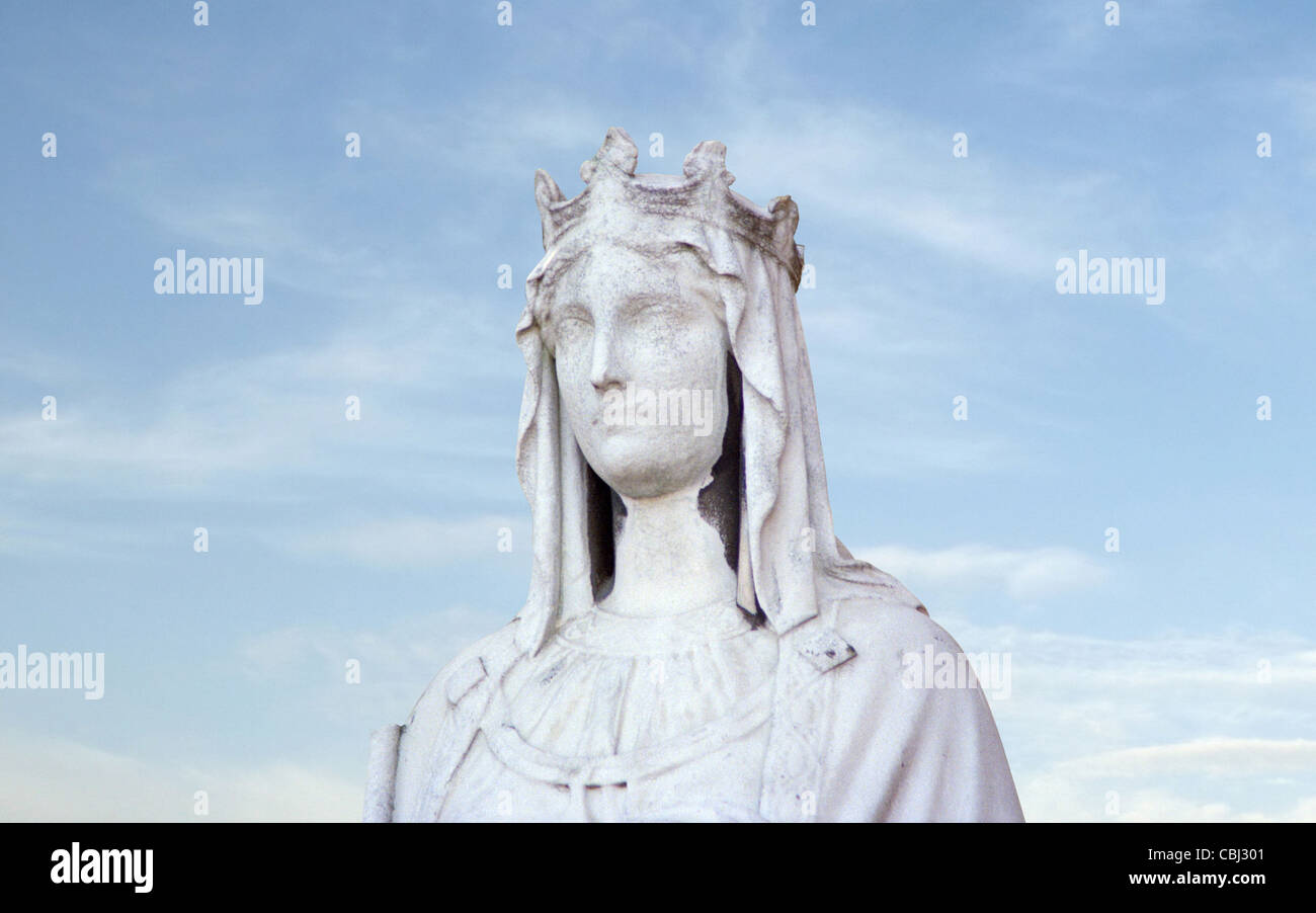 Statue Blanche de Castille, Les Jardins du Luxembourg, Jardins du Luxembourg, Paris, France Banque D'Images