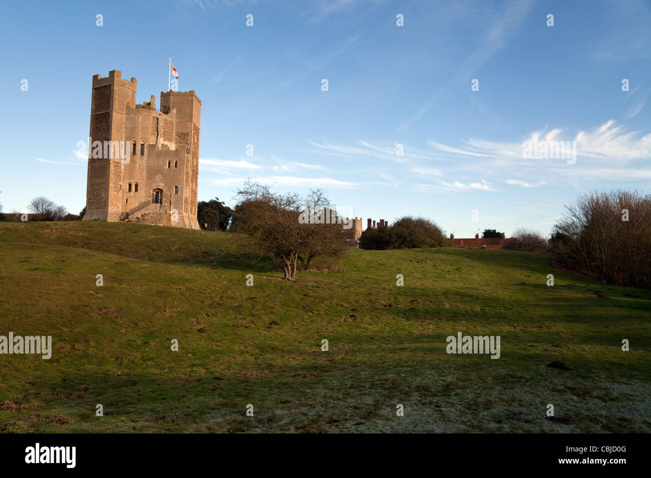 Château d'Orford, Orford Orford Village UK Suffolk Banque D'Images
