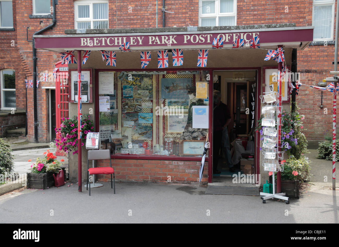 Le bureau de poste dans le parc Bletchley, Bletchley. Buckinghamshire, Royaume-Uni. (Août 2010) Banque D'Images