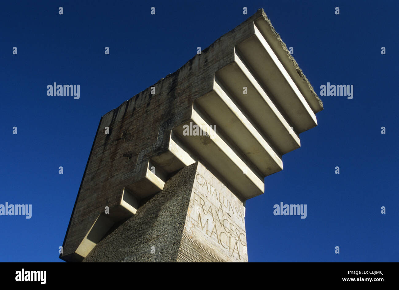 Monument à Francesc Macia, Plaza Catalunya, Barcelone, Espagne Banque D'Images