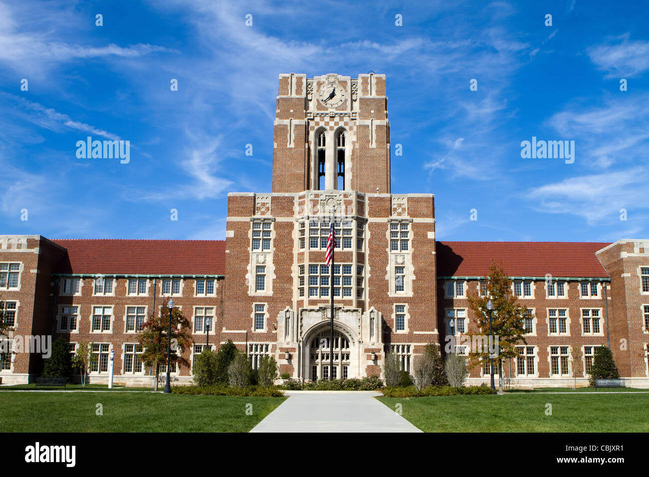 La colline de l'Université du Tennessee à Knoxville, Tennessee. Banque D'Images