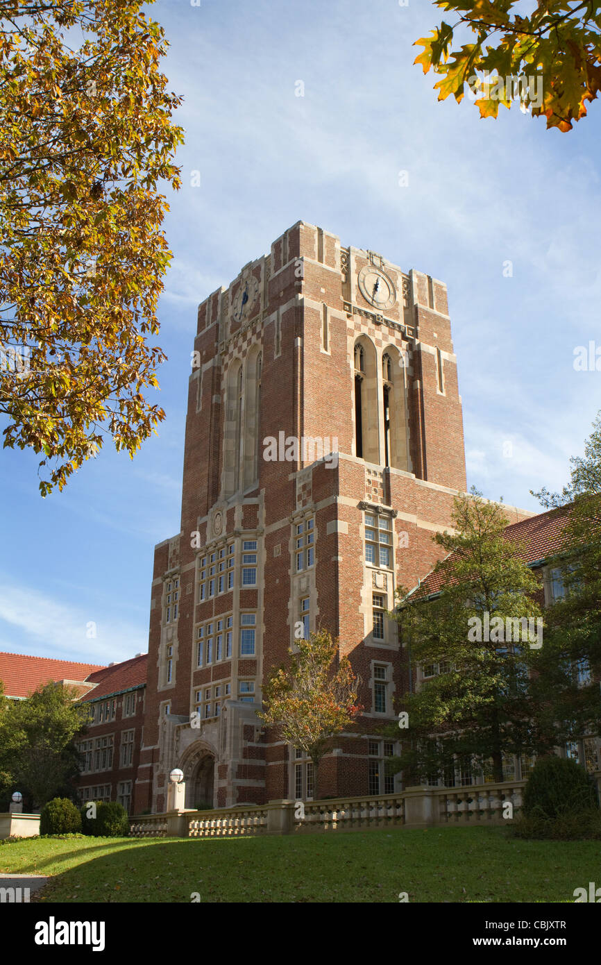 Hill des bureaux administratifs à l'Université du Tennessee à Knoxville, Tennessee, USA. Banque D'Images