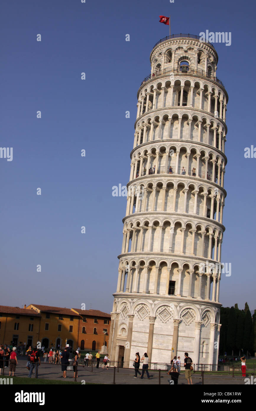 Clocher de Pise Banque D'Images