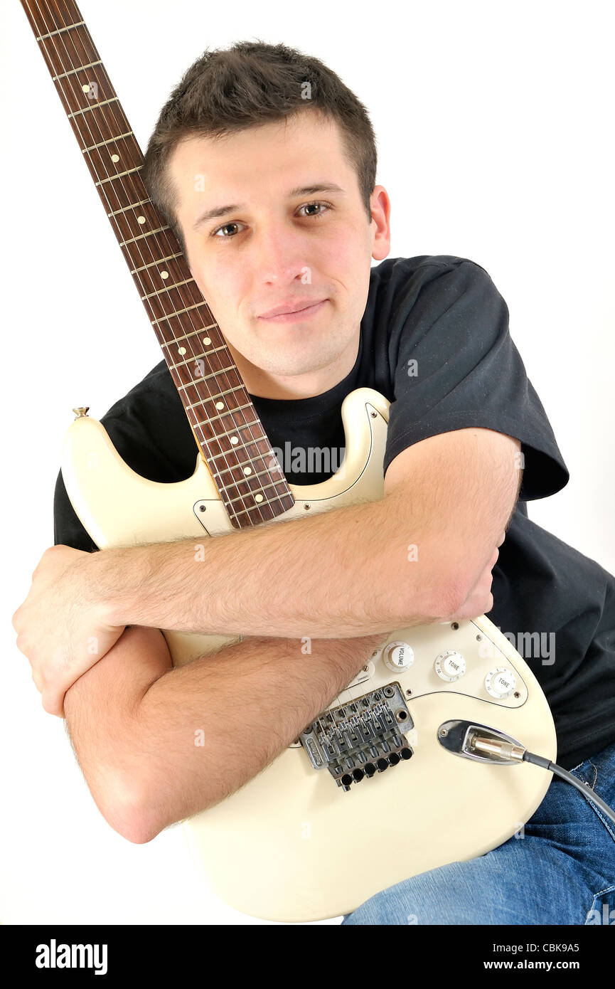 joueur de guitare Banque D'Images