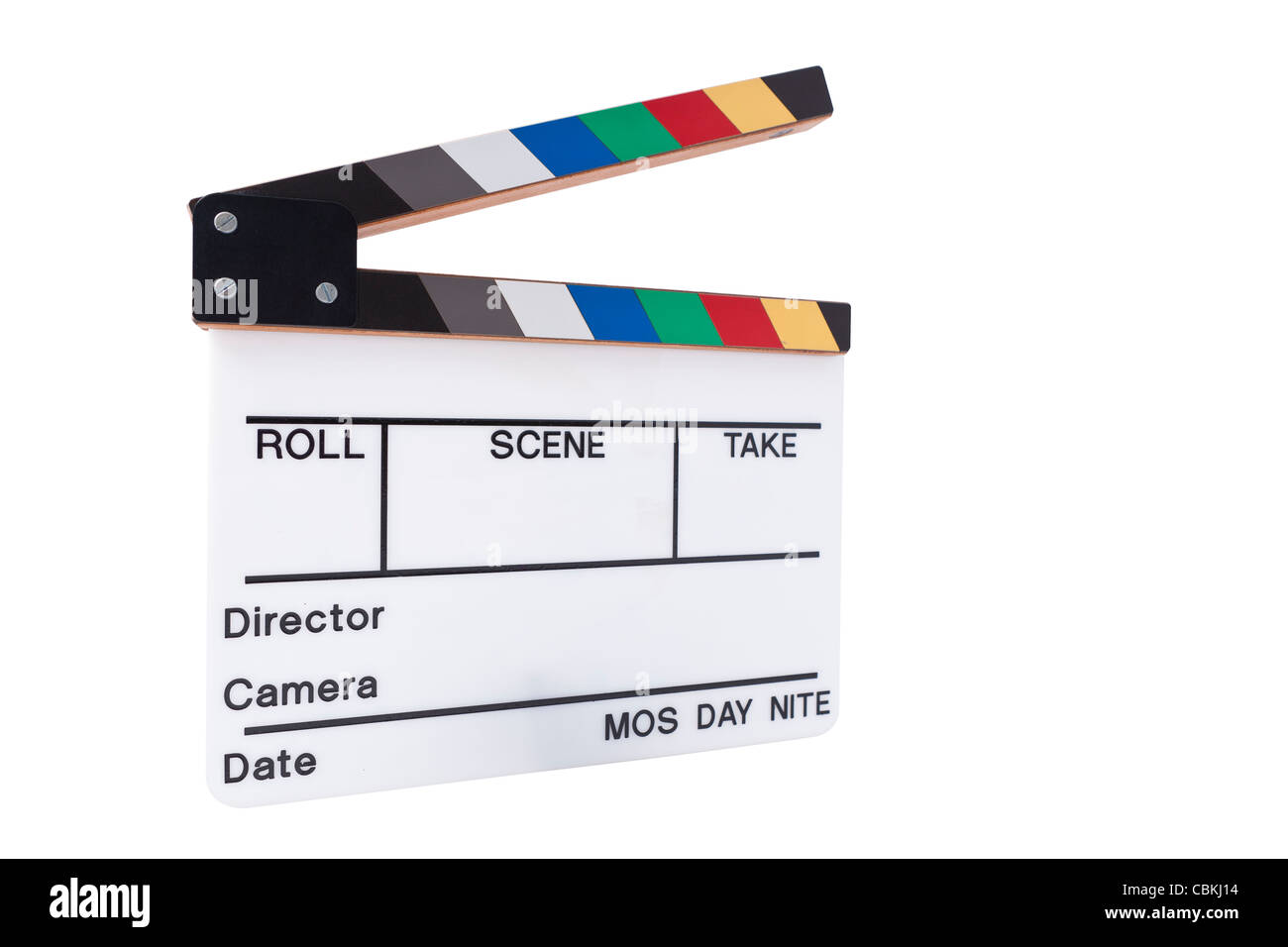 Un film de couleur blanche sur fond blanc 1/18eme Banque D'Images