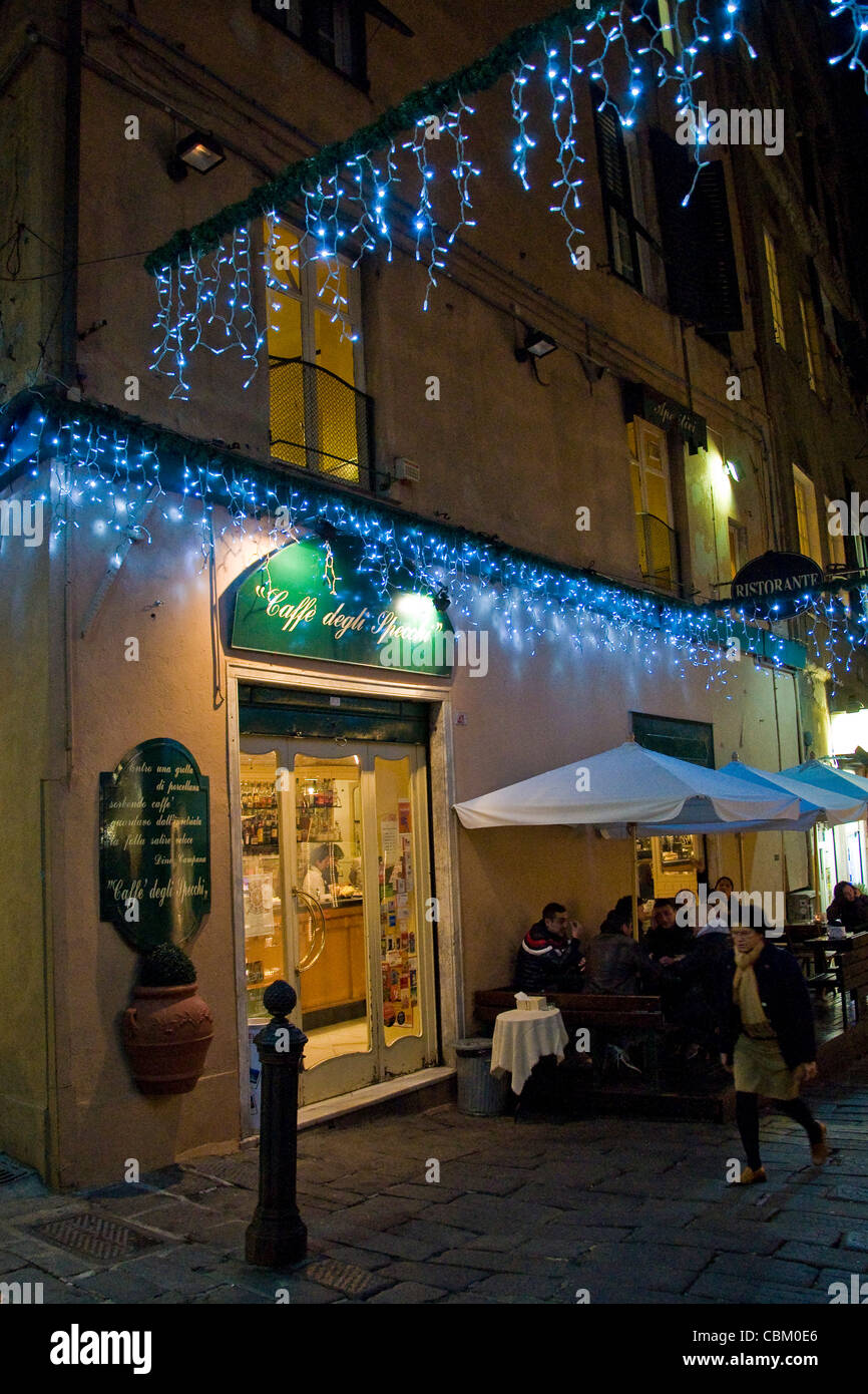Caffè degli Specchi, Gênes, ligurie, italie Banque D'Images