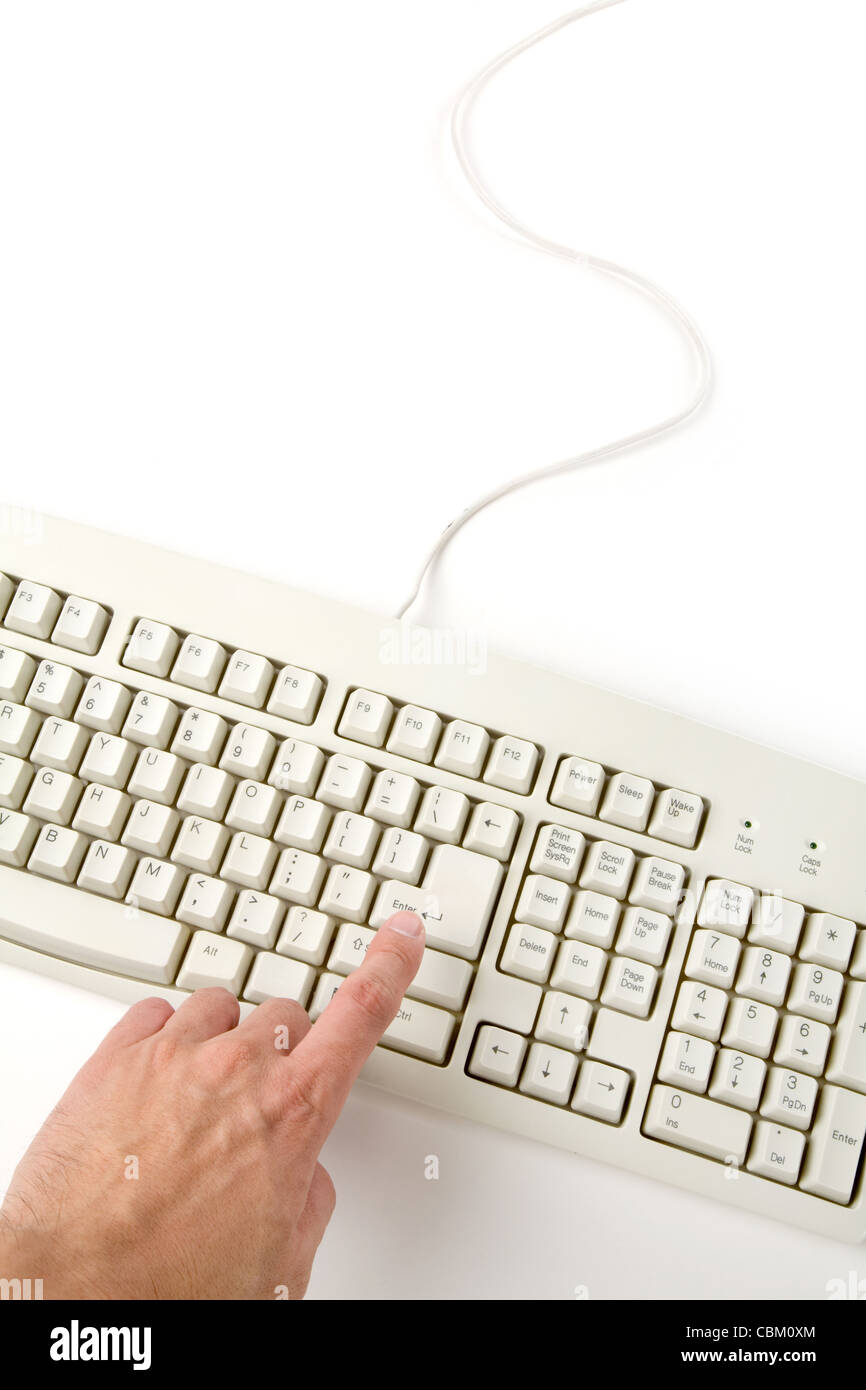 Clavier d'ordinateur, concept de surfer sur le Net Banque D'Images