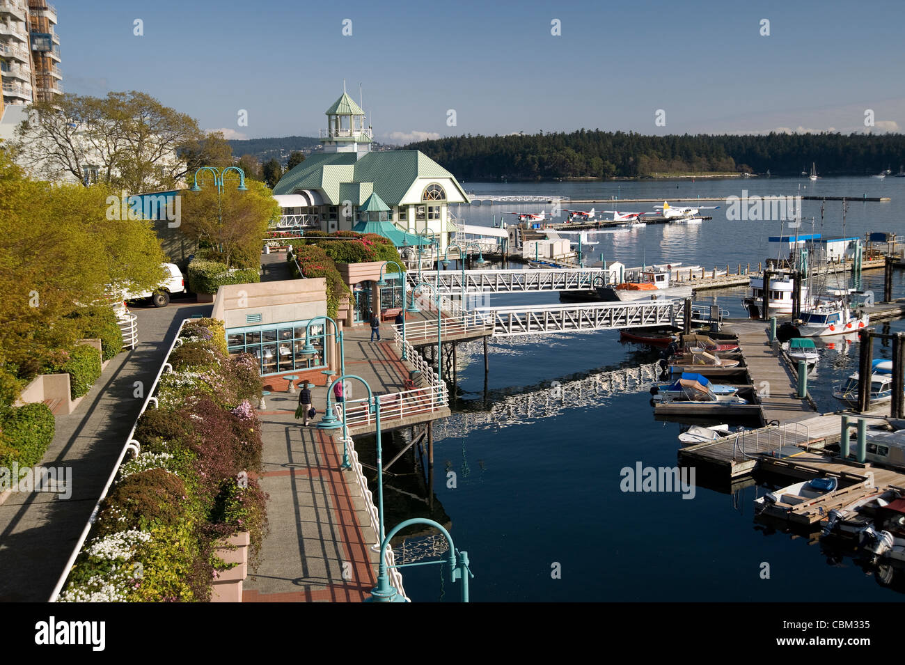 Port de Nanaimo sur l'île de Vancouver, Colombie-Britannique, Canada Banque D'Images