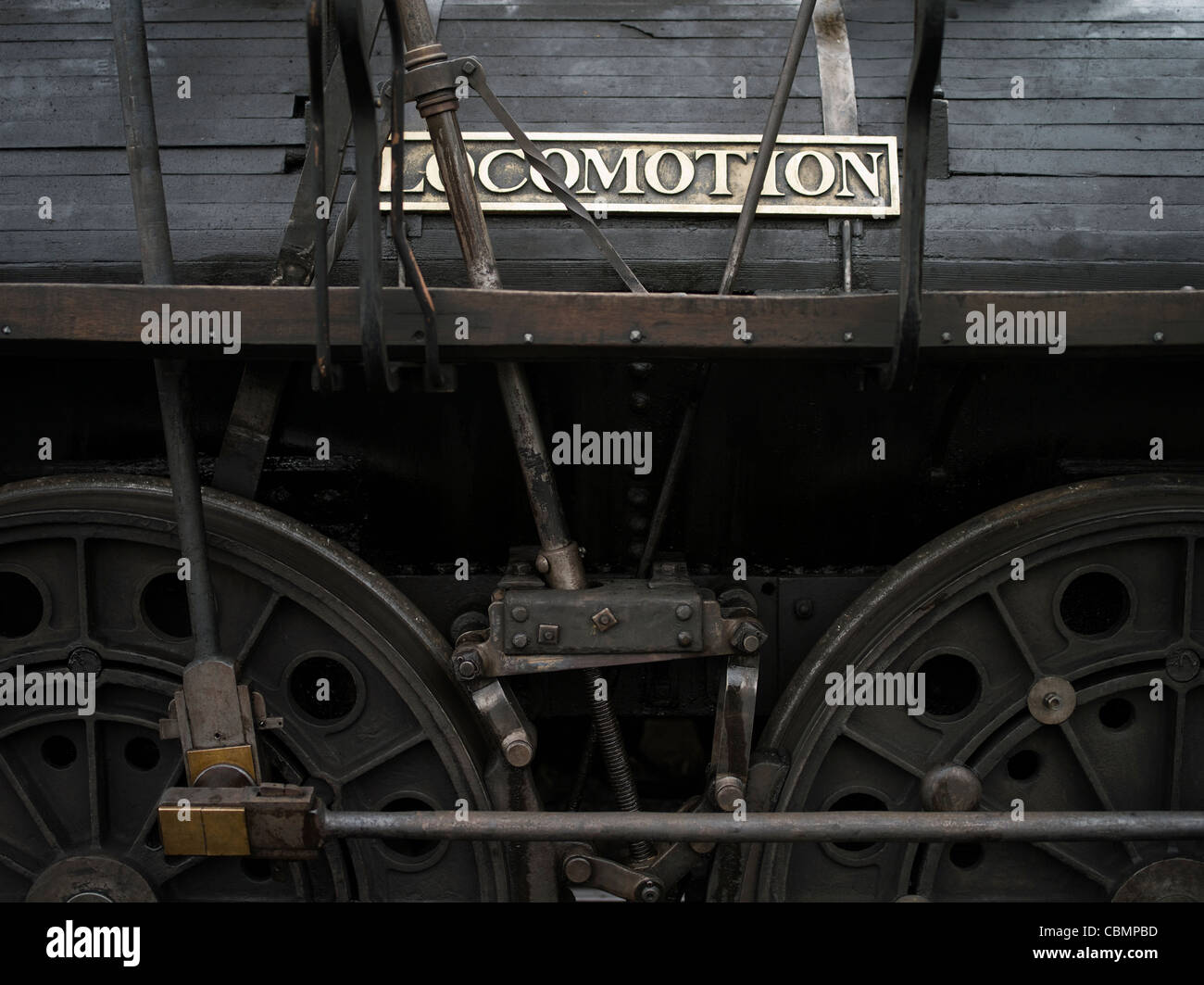 Le moteur à vapeur Locomotion Beamish, le nord de l'Angleterre Open Air Museum County Durham construite par George et Robert Stephenson Banque D'Images