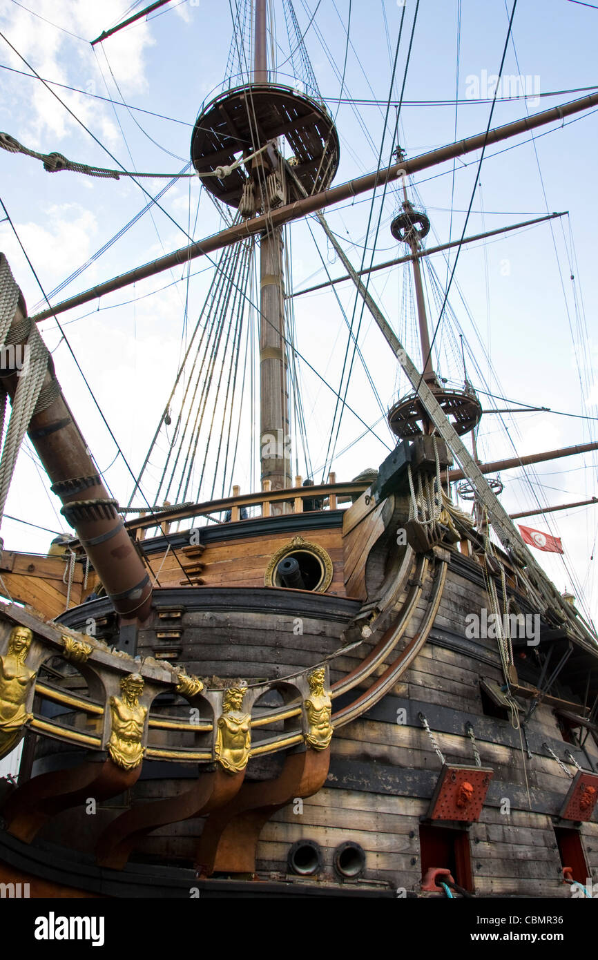 Nettuno vieux Galleon, Gênes, ligurie, italie Banque D'Images