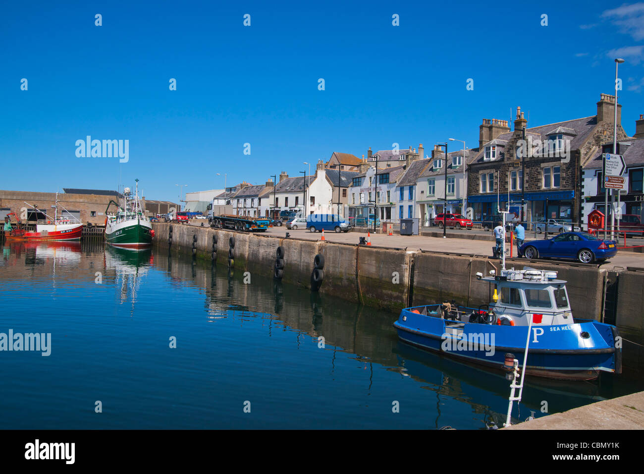 Macduff harbour, Moray, Aberdeenshire, Scotland Banque D'Images