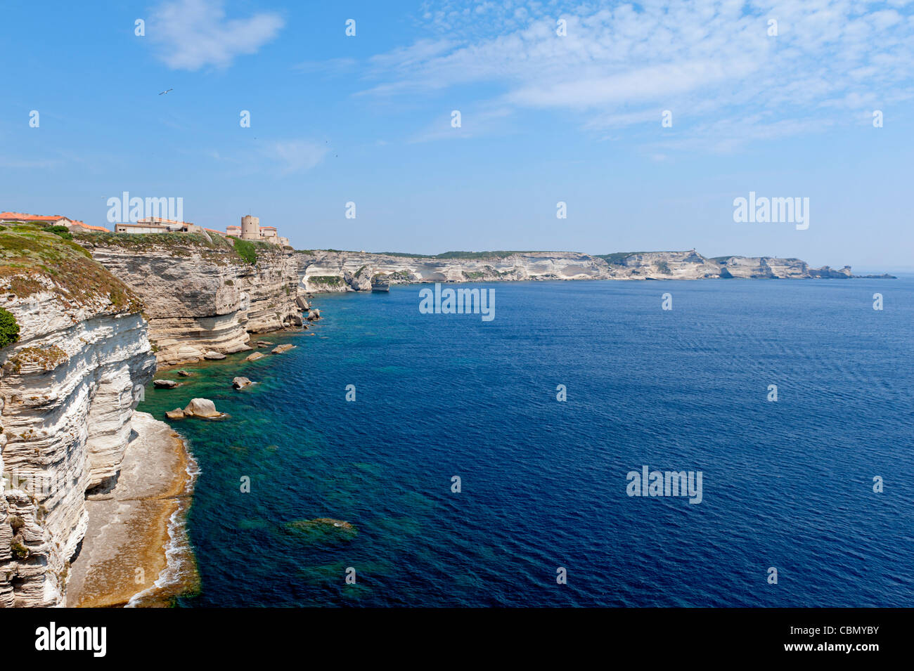 Côte de Bonifacio, Corse Banque D'Images