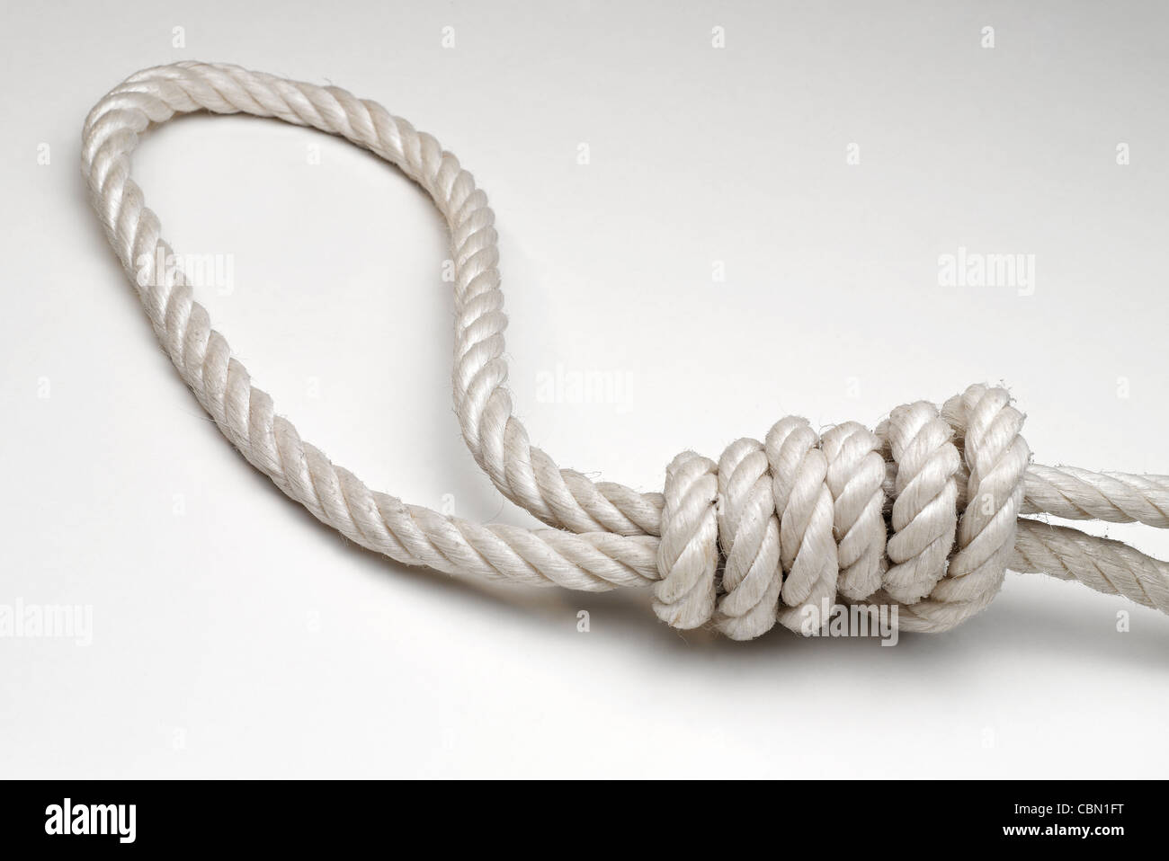 Corde avec nœud du pendu Photo Stock - Alamy