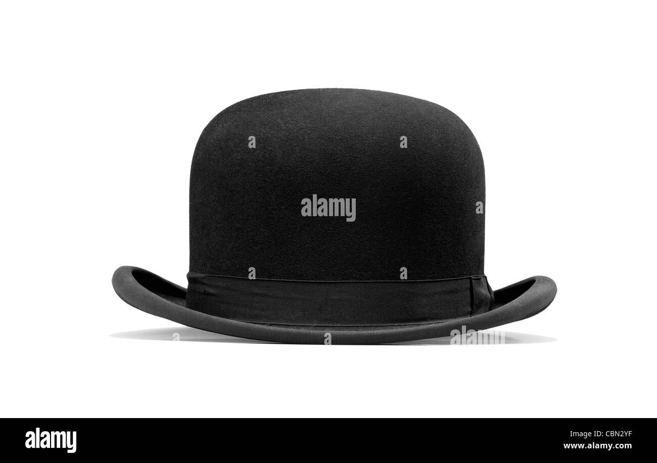 Chapeau melon Banque d'images noir et blanc - Alamy