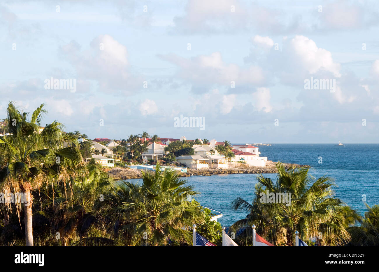 Hôtel Villa plage développement Simpson Bay Saint-Martin Saint Martin île des Caraïbes Banque D'Images