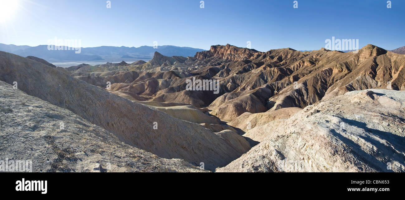 'Les badlands', Death Valley National Park, États-Unis Banque D'Images