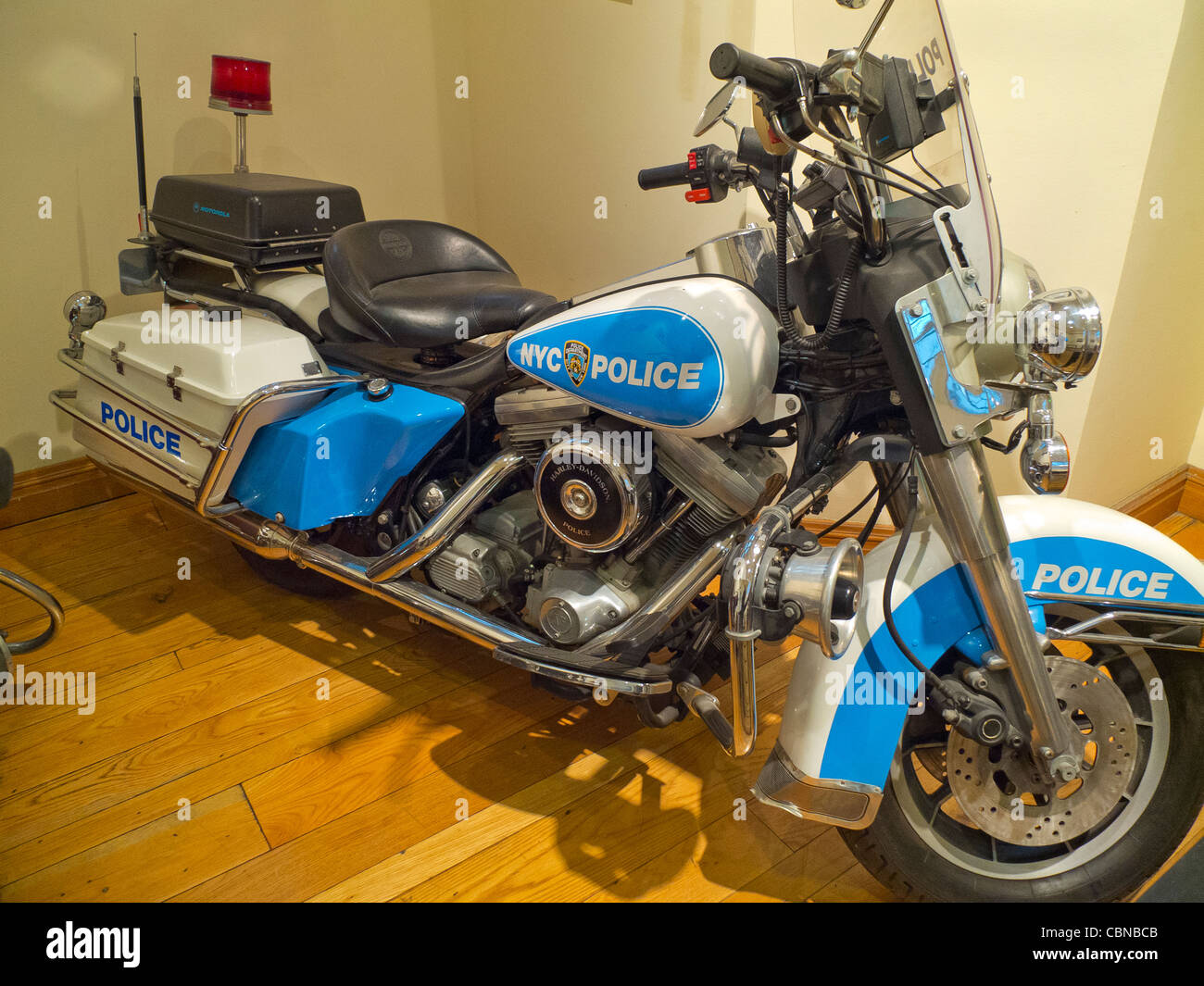 New york police department motorcycle Banque de photographies et d ...