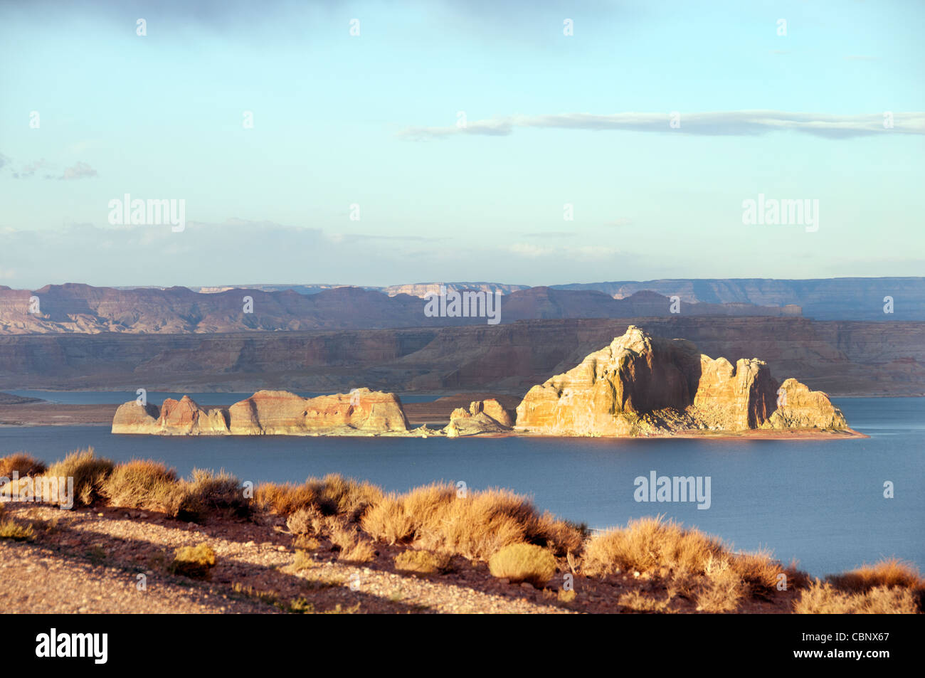 Désert de l'Utah, formations de grès, lac Powell, Glenn Canyon Banque D'Images