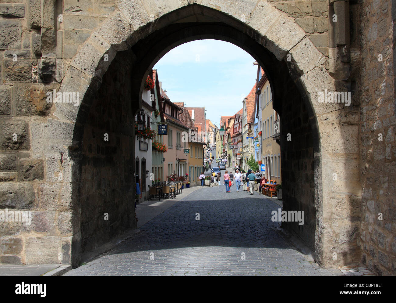 Ville médiévale de Rothenburg, en Bavière, Allemagne Banque D'Images