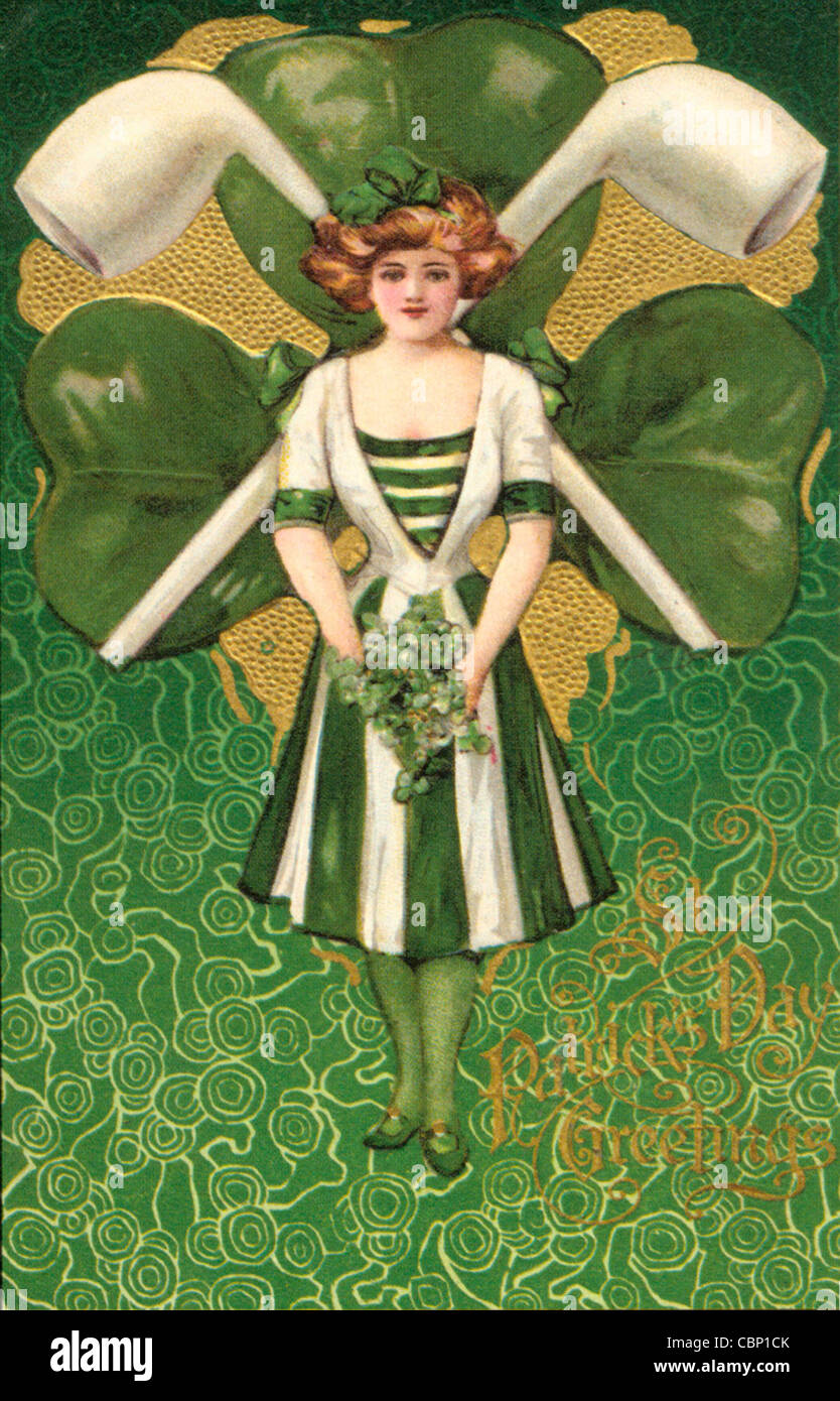 Le jour de rue Patrick beauté irlandaise Banque D'Images