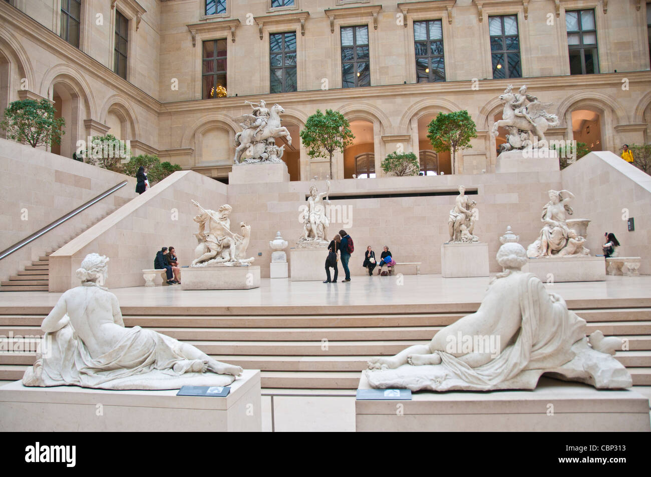 Musée du Louvre Paris France Banque D'Images