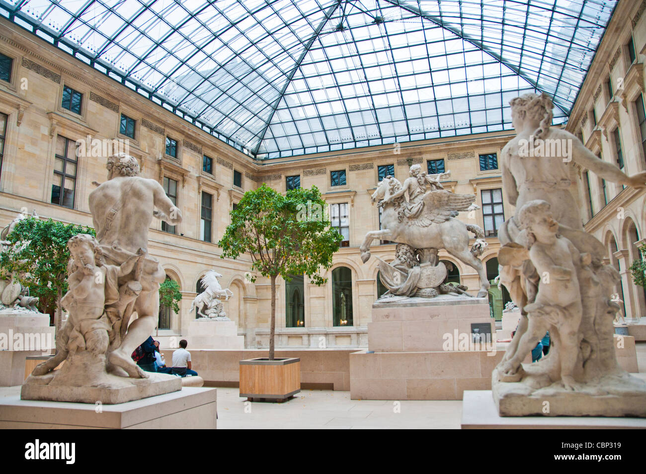 Musée du Louvre Paris France Banque D'Images