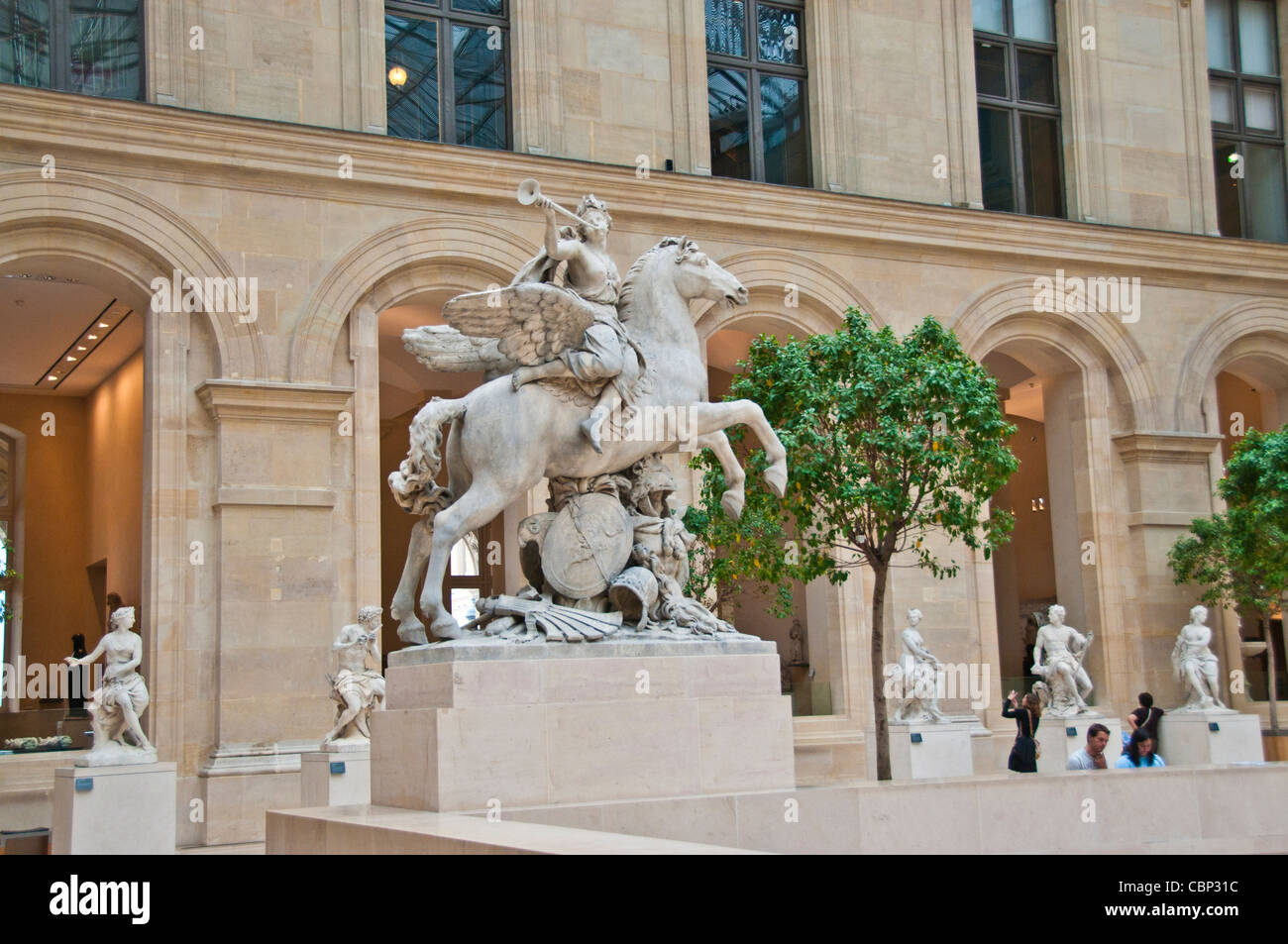 Musée du Louvre Paris France Banque D'Images