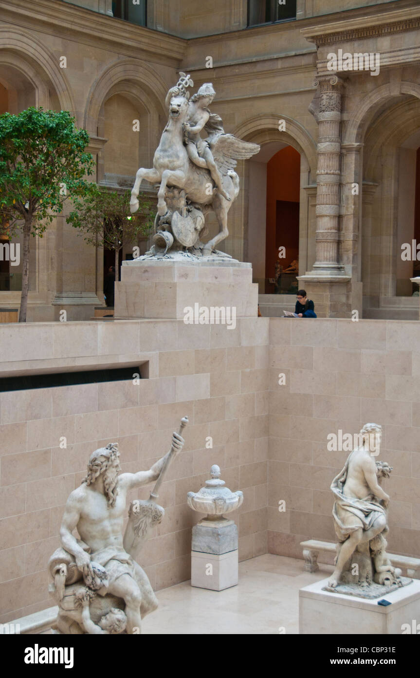 Musée du Louvre Paris France Banque D'Images