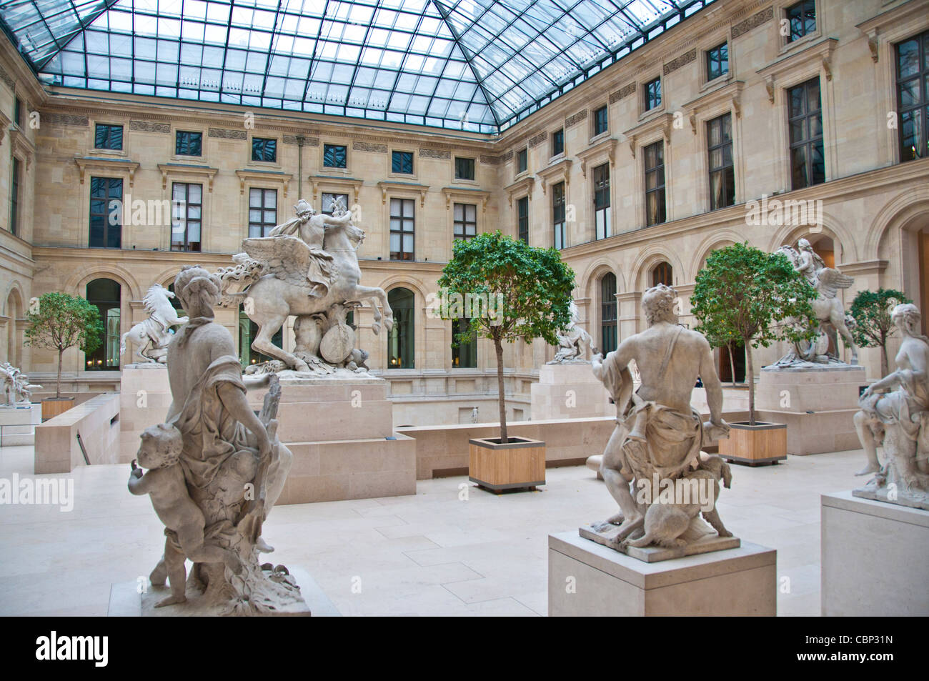 Musée du Louvre Paris France Banque D'Images