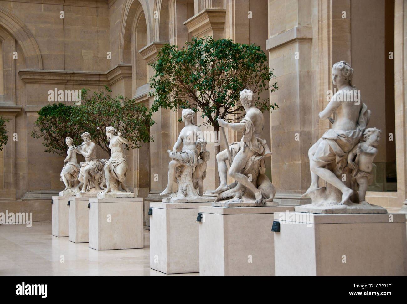 Musée du Louvre Paris France Banque D'Images