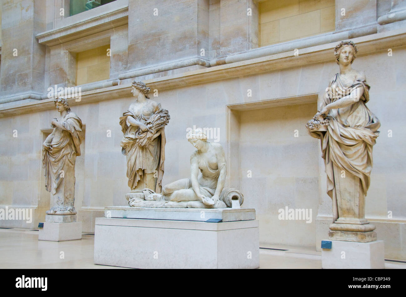 Musée du Louvre Paris France Banque D'Images