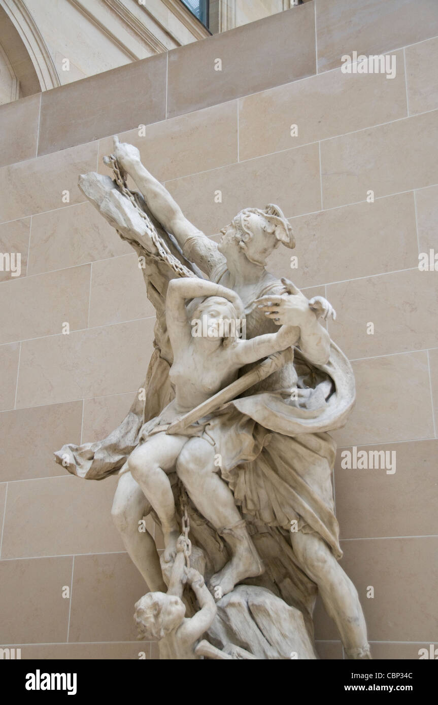 Musée du Louvre Paris France Banque D'Images