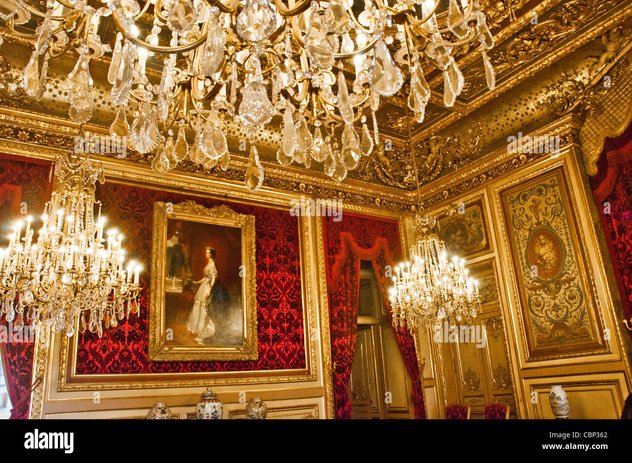 Musée du Louvre Paris France Banque D'Images