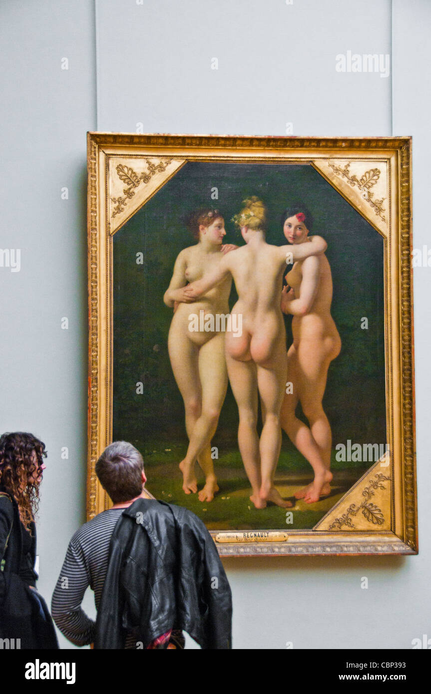 Musée du Louvre Paris France Banque D'Images