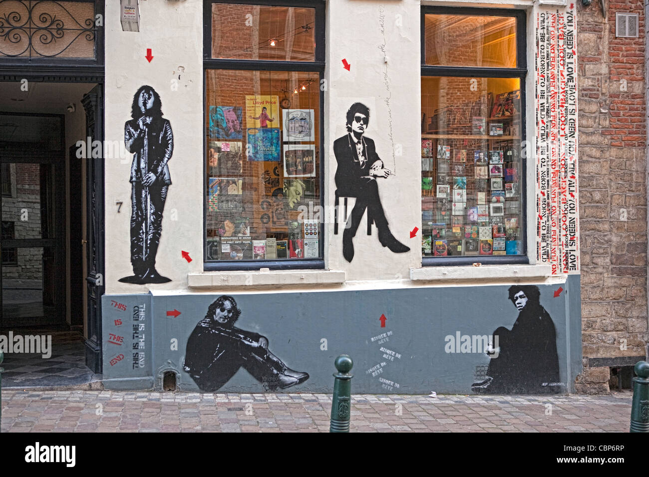 Street art belge Banque D'Images