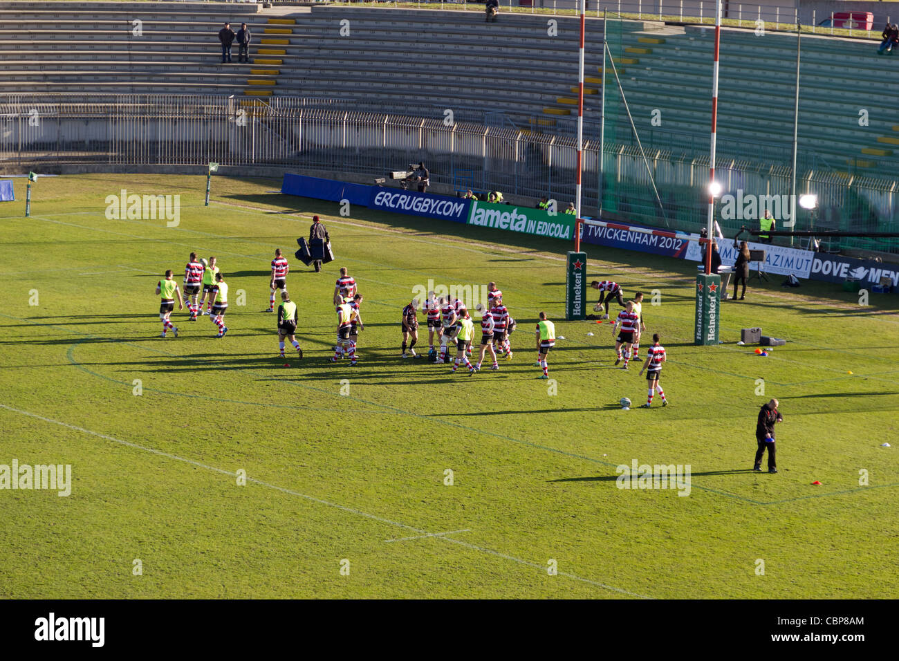 L'équipe de l'Ulster (formation Rugby - Heineken Cup) Banque D'Images