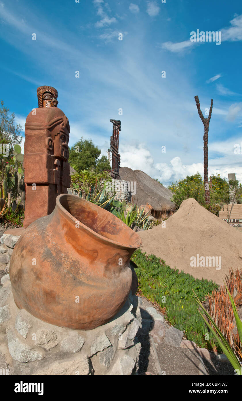 À 0-0-0 en Équateur Équateur Quito au Musée nat Inu Milieu du Monument mondial tree Banque D'Images