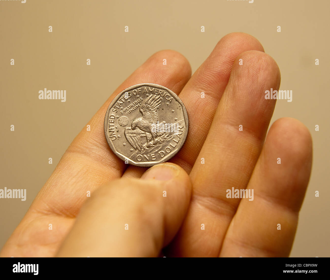 L'inverse d'un 1979 Susan B. Anthony U.S. dollar progr. Banque D'Images