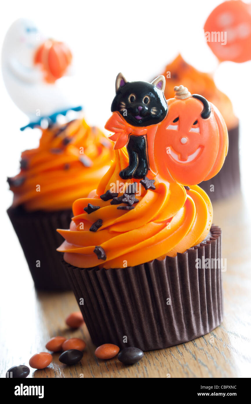 Cupcakes Halloween Banque D'Images