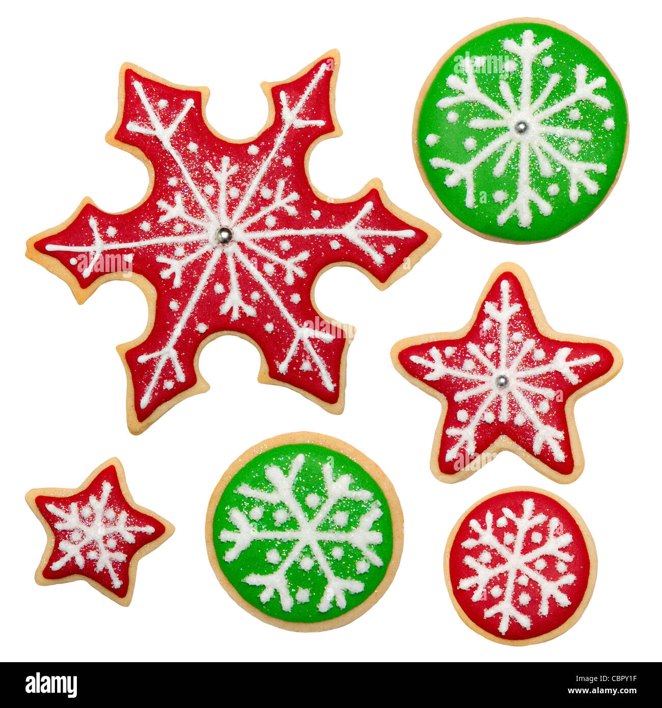 Biscuits de Noël Banque D'Images