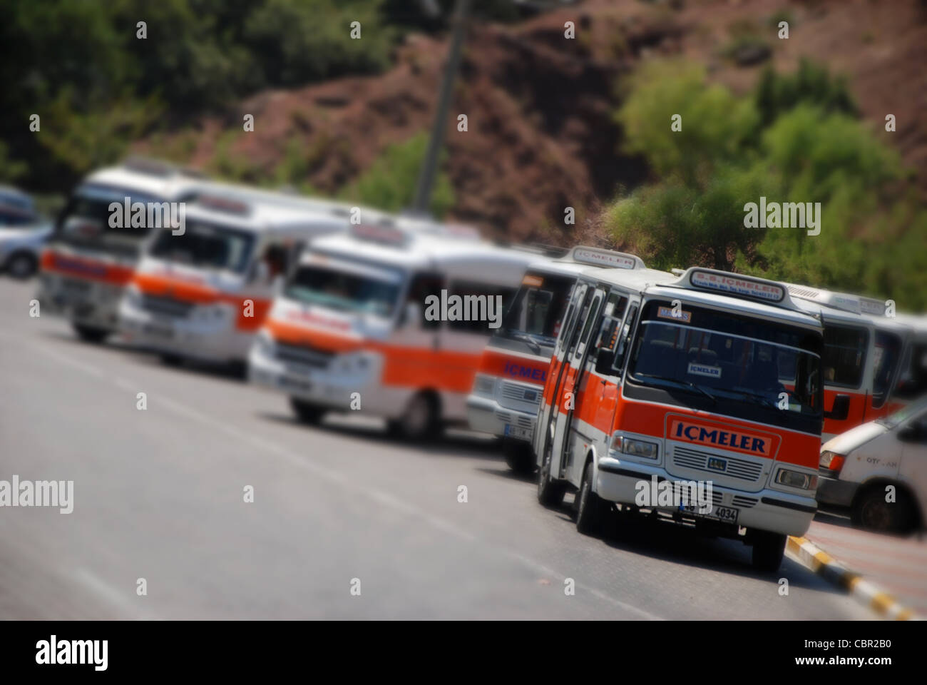 Autobus à Icmeler la Turquie en Europe Banque D'Images