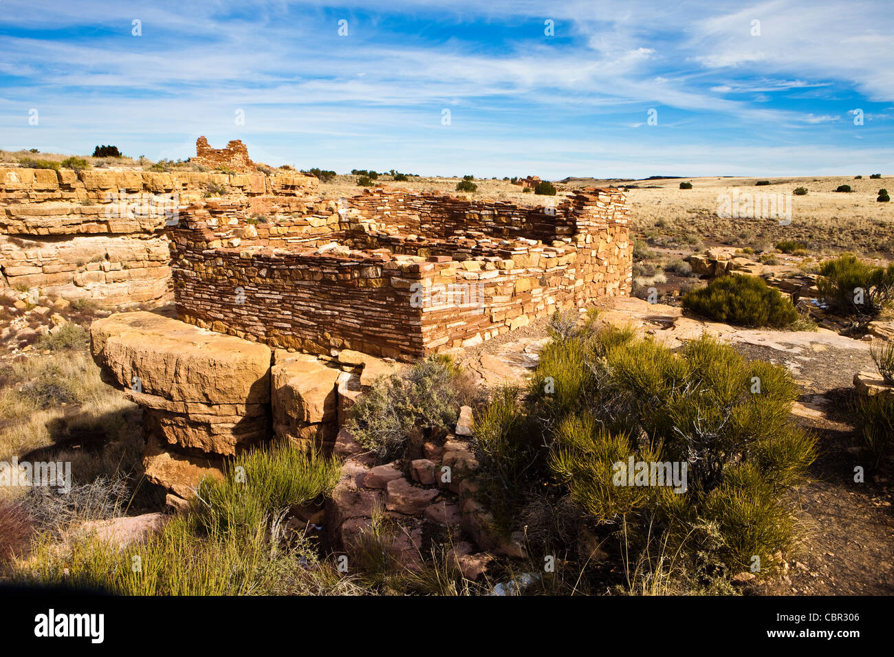 Lomaki Ruines Hopi, Wupaktki National Monument, Arizona Banque D'Images